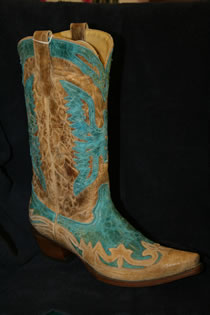 Corral Boots for Women are available at Scramblers, 137 West beauregard Avenue in San Angelo, Texas